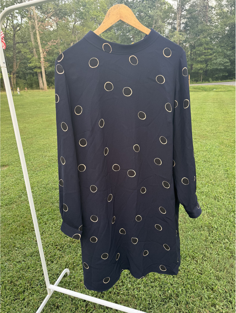 Boden Navy Blue Long Sleeve Dress US 16L